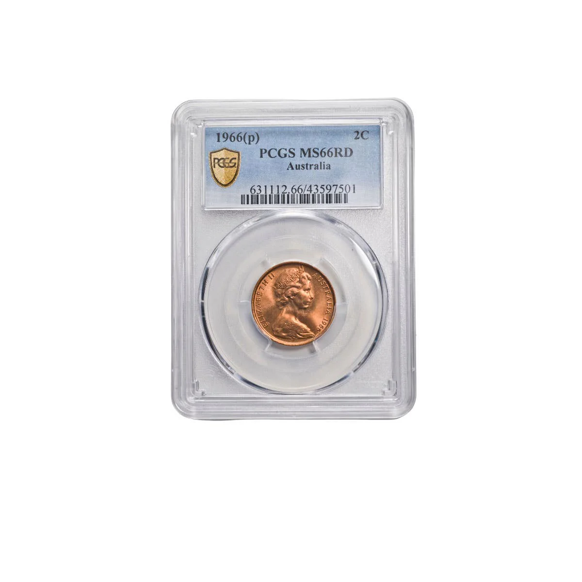 1966 2c Canberra, Melbourne & Perth 3-Coin Set PCGS MS65RD-MS66RD (Gem Uncirculated) - Image 4