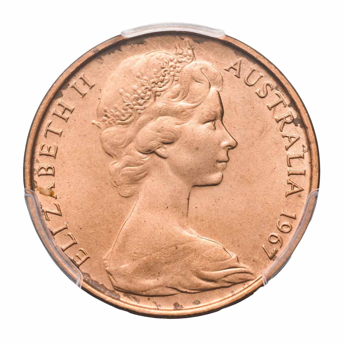 Australia 1967 2c PCGS MS65RD (Gem Uncirculated Red) - Image 3
