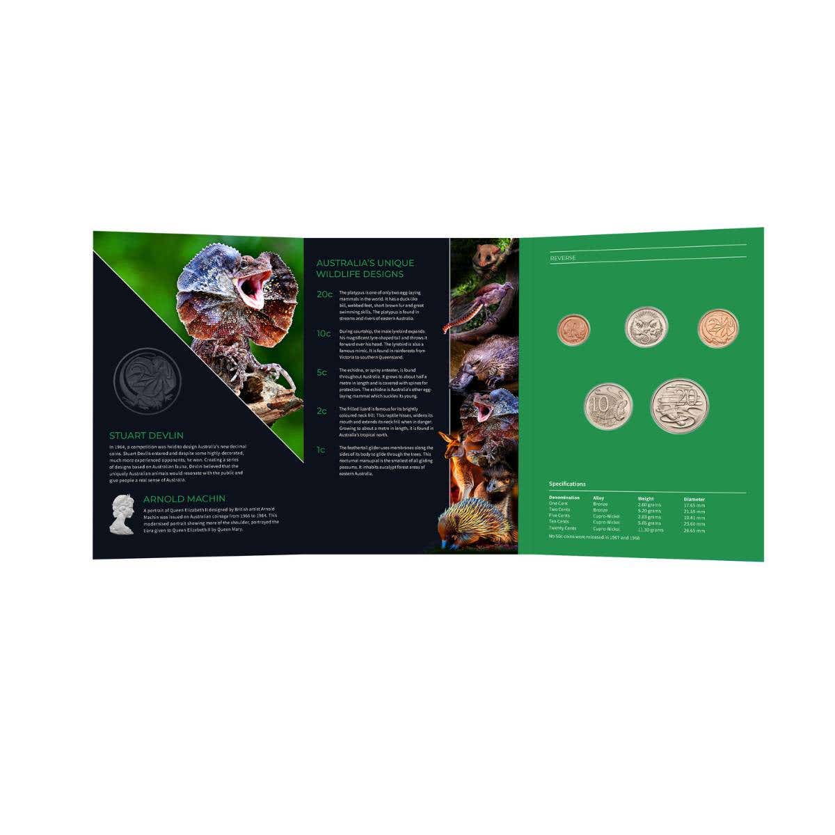 Australia 1967 Uncirculated 5-Coin Year Set - Image 4