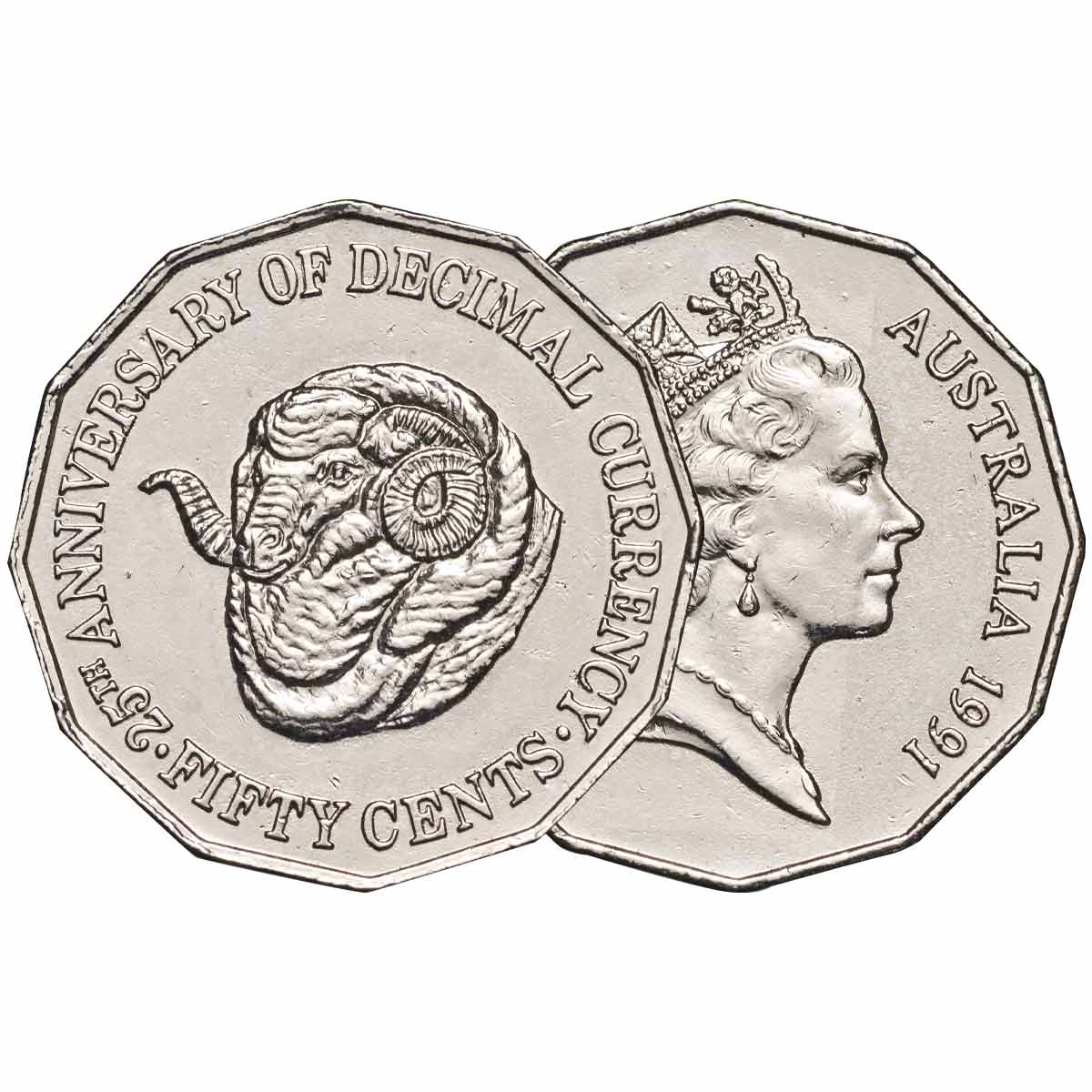 1970-2002 50c 12-Coin Set Extremely Fine-Uncirculated - Image 11