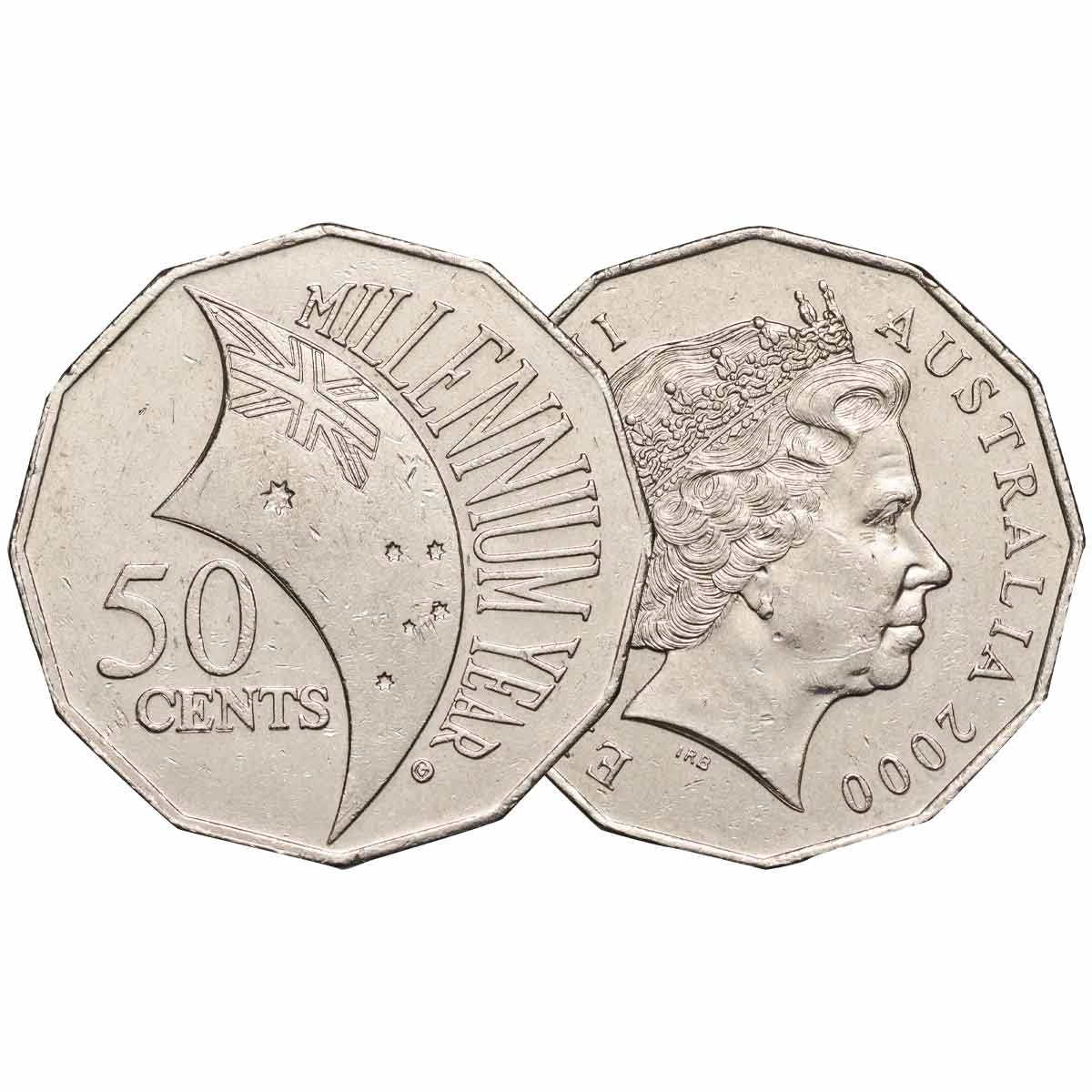 1970-2002 50c 12-Coin Set Extremely Fine-Uncirculated - Image 7