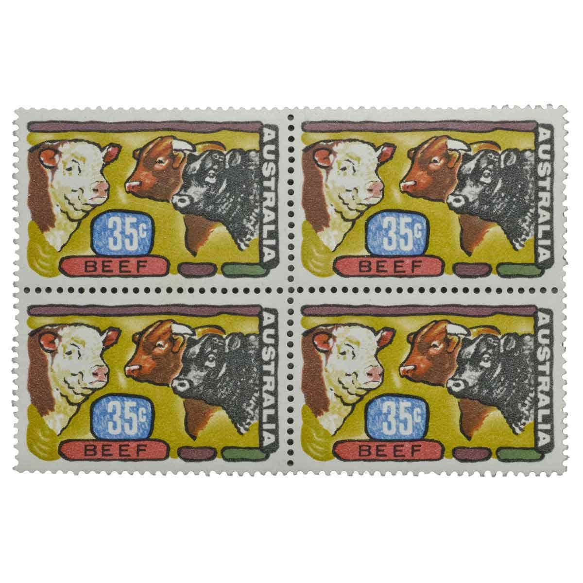 1972 Primary Produce Blocks of Four Set of 4 (16 stamps) Mint Unhinged - Image 3