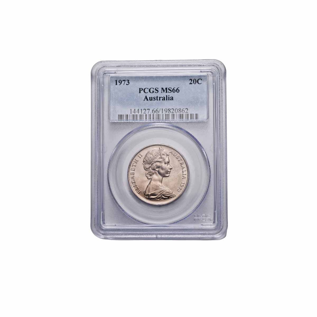 1973 20c PCGS MS66 (Gem Uncirculated)