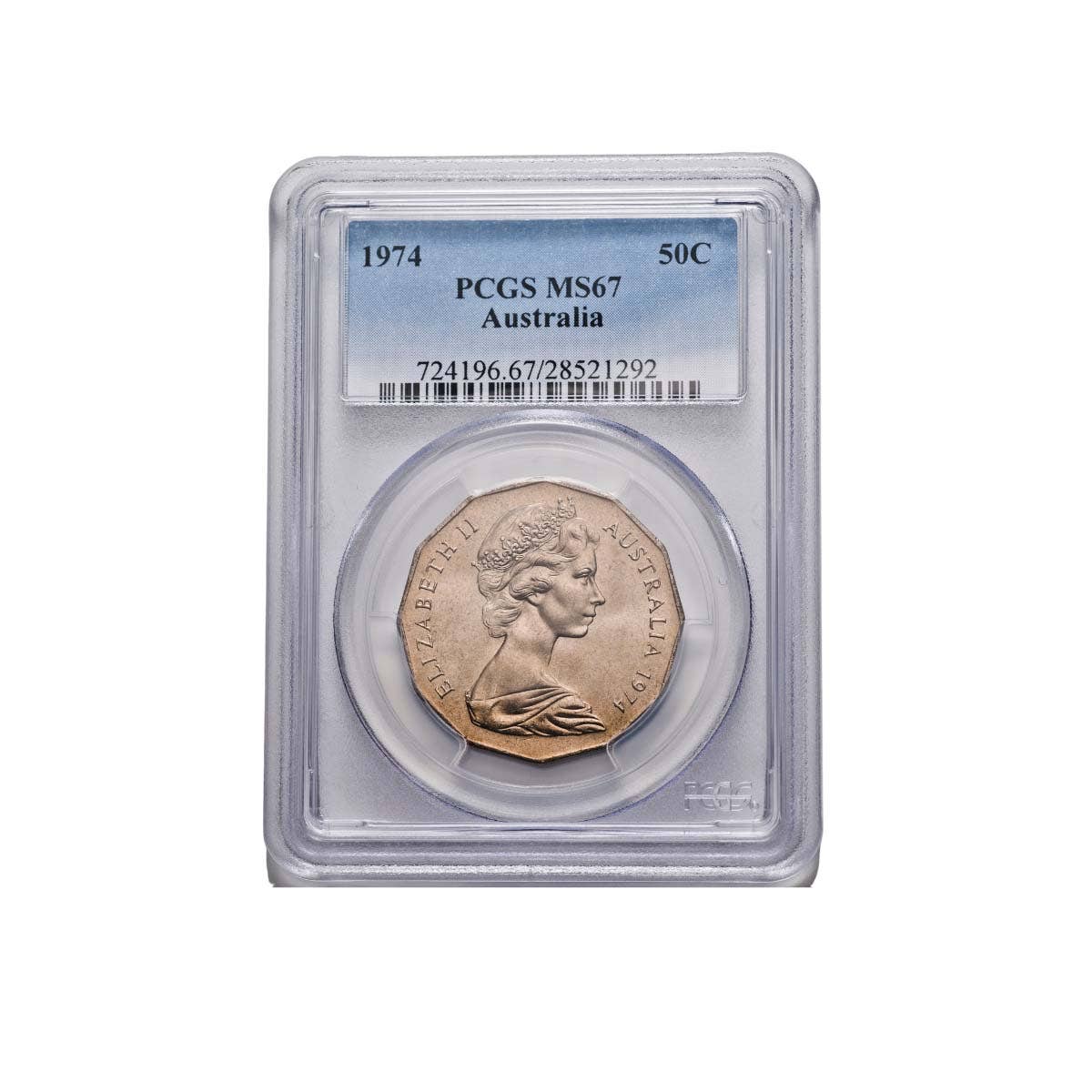 1974 50c PCGS MS67 (Gem Uncirculated)