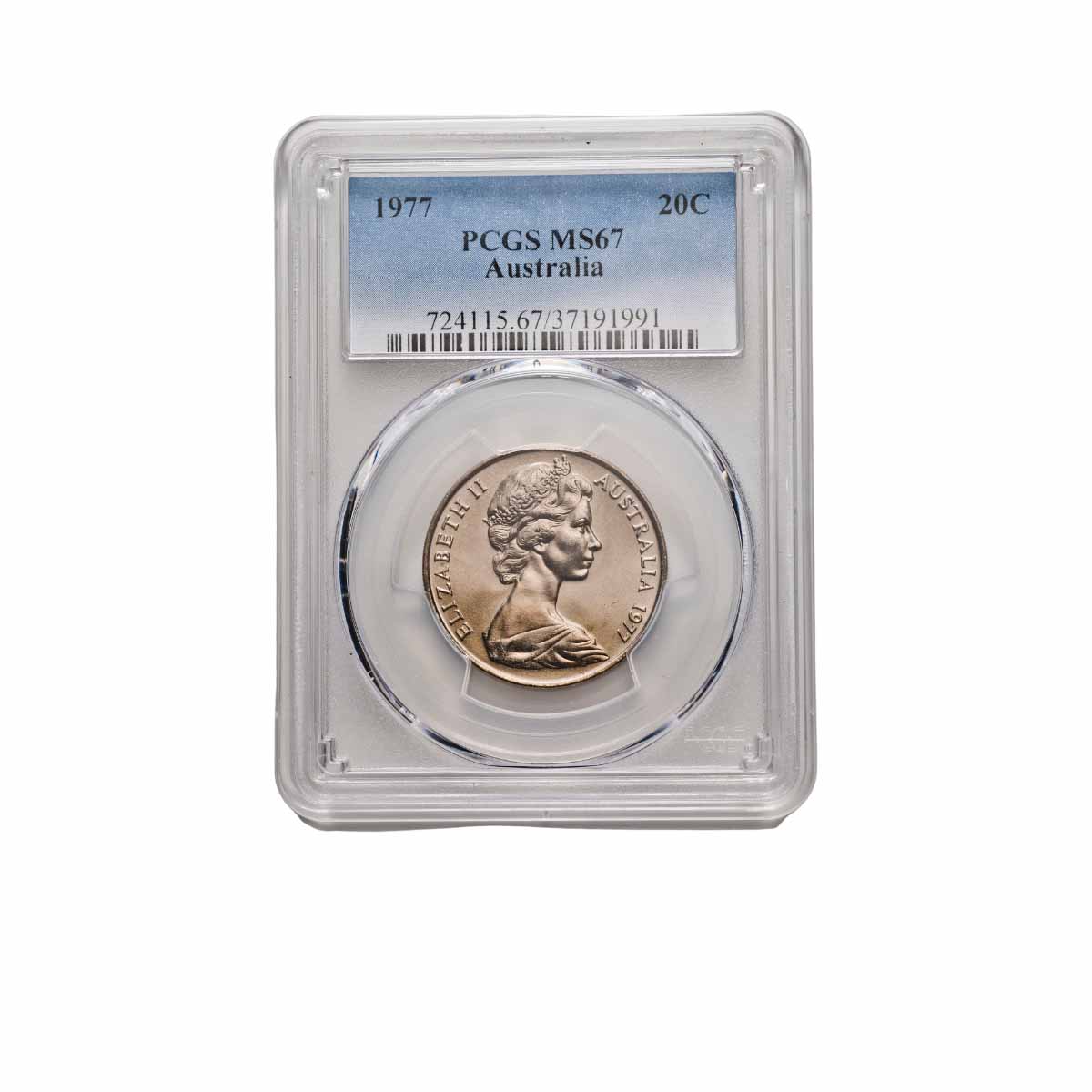 1977 20c PCGS MS67 (Gem Uncirculated)