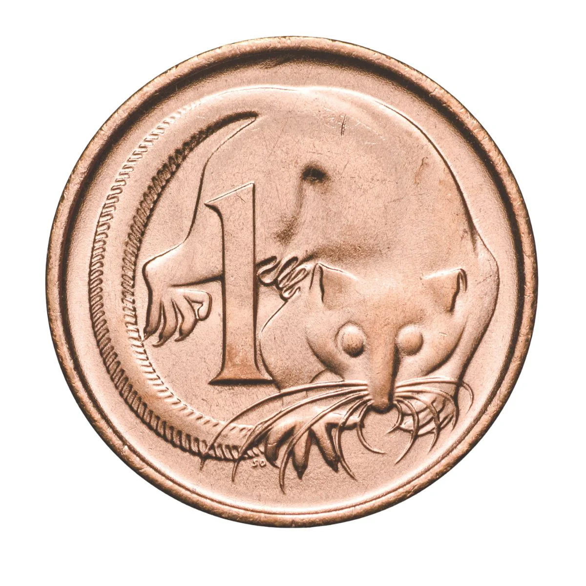 Australia 1978 1c Bronze Uncirculated 50-Coin Heads/Tails RAM Mint Roll - Image 2