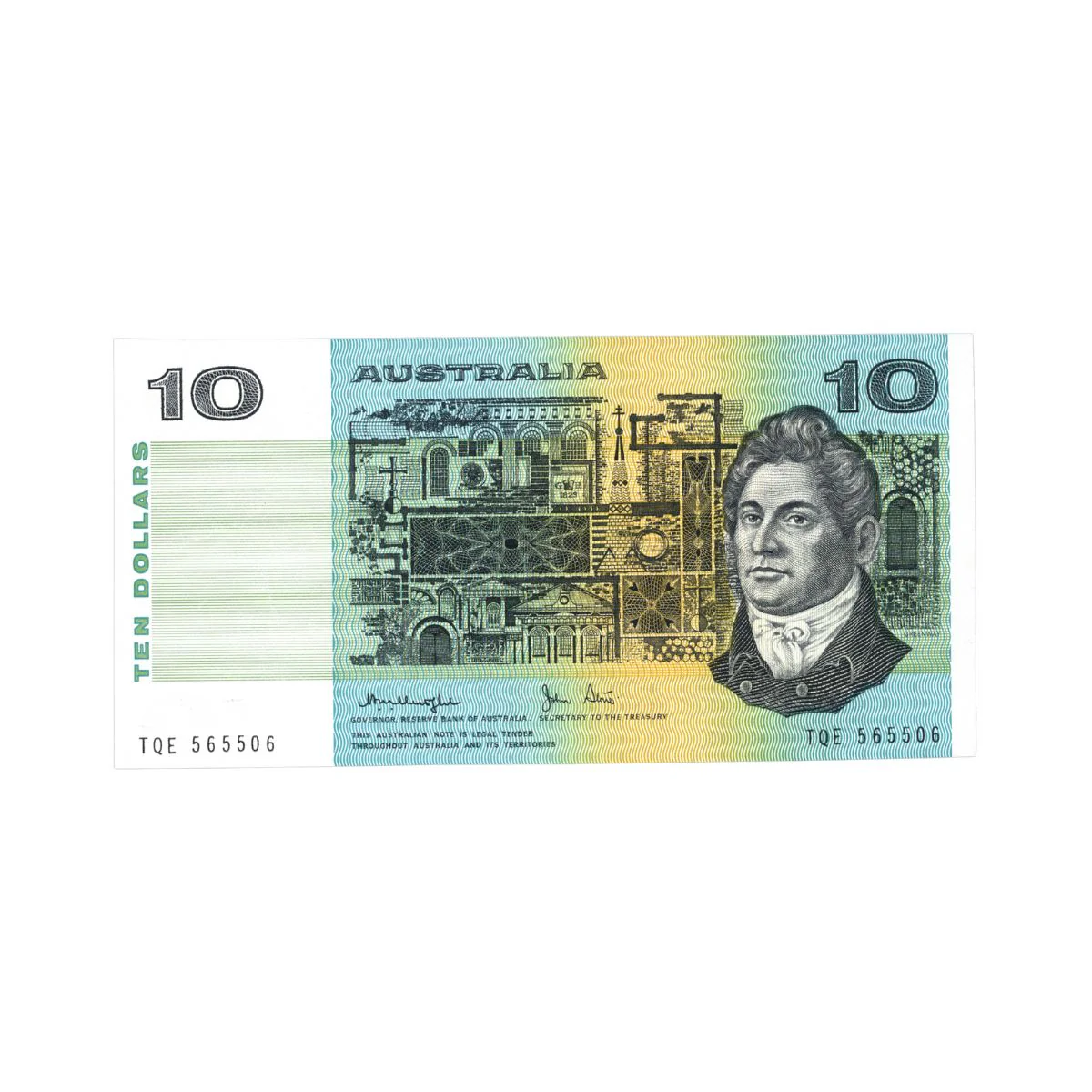 Australia 1979 $10 R307a Knight/Stone Gothic Uncirculated Banknote