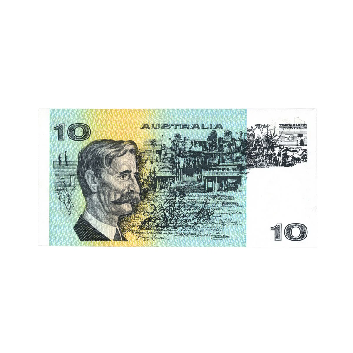 Australia 1979 $10 R307a Knight/Stone Gothic Uncirculated Banknote - Image 2