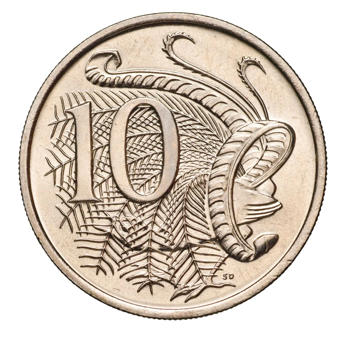 Australia 1980 10c Cupro-Nickel Uncirculated 40-Coin Heads/Tails RAM Mint Roll - Image 2