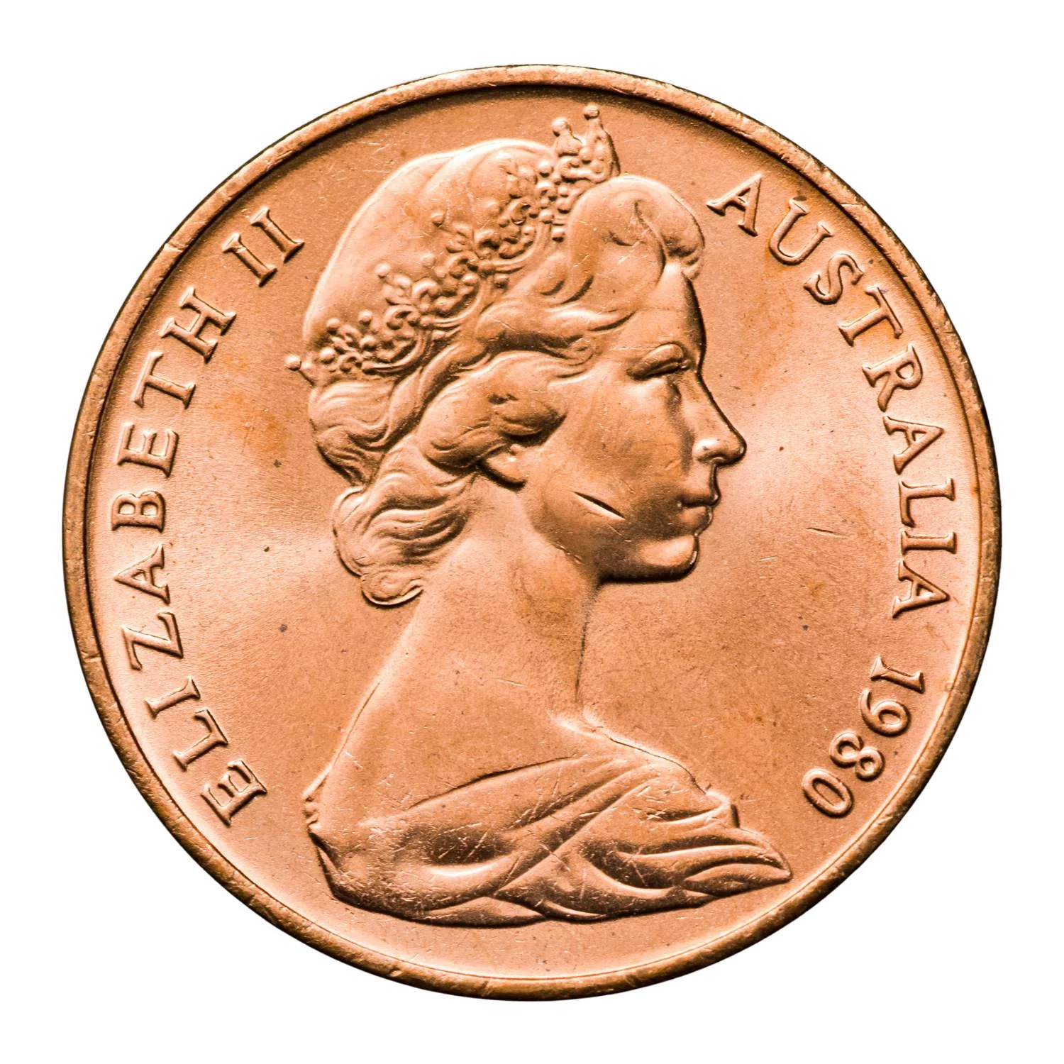 Australia 1980 2c Coin Uncirculated - Image 2