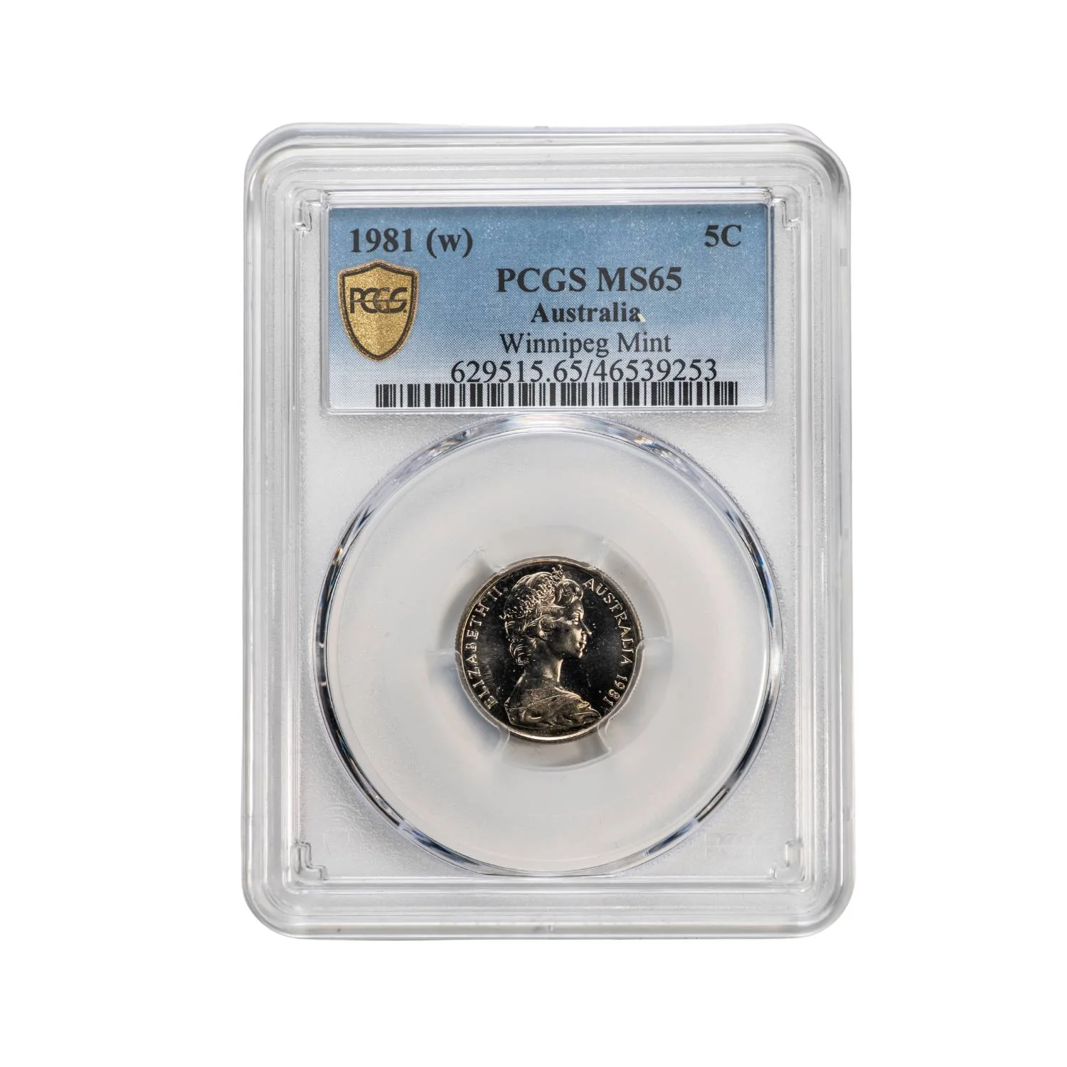 Australia Royal Canadian Mint 1981 5c Coin PCGS MS65 (Gem Uncirculated)