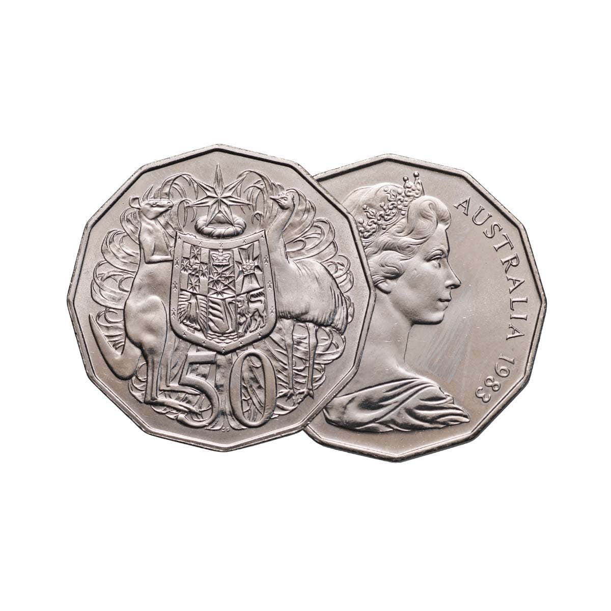 1983 & 1984 50c Specimen Coin Pair - Image 2