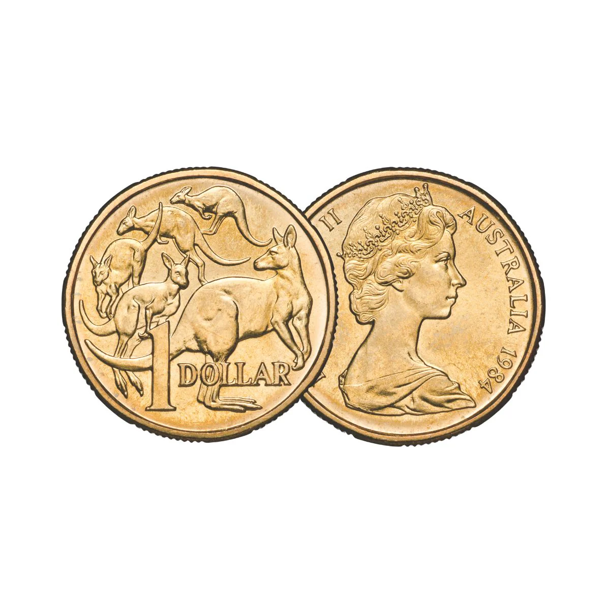 Australia 1984-1985 $1 Mob of Roos Pair Uncirculated - Image 2