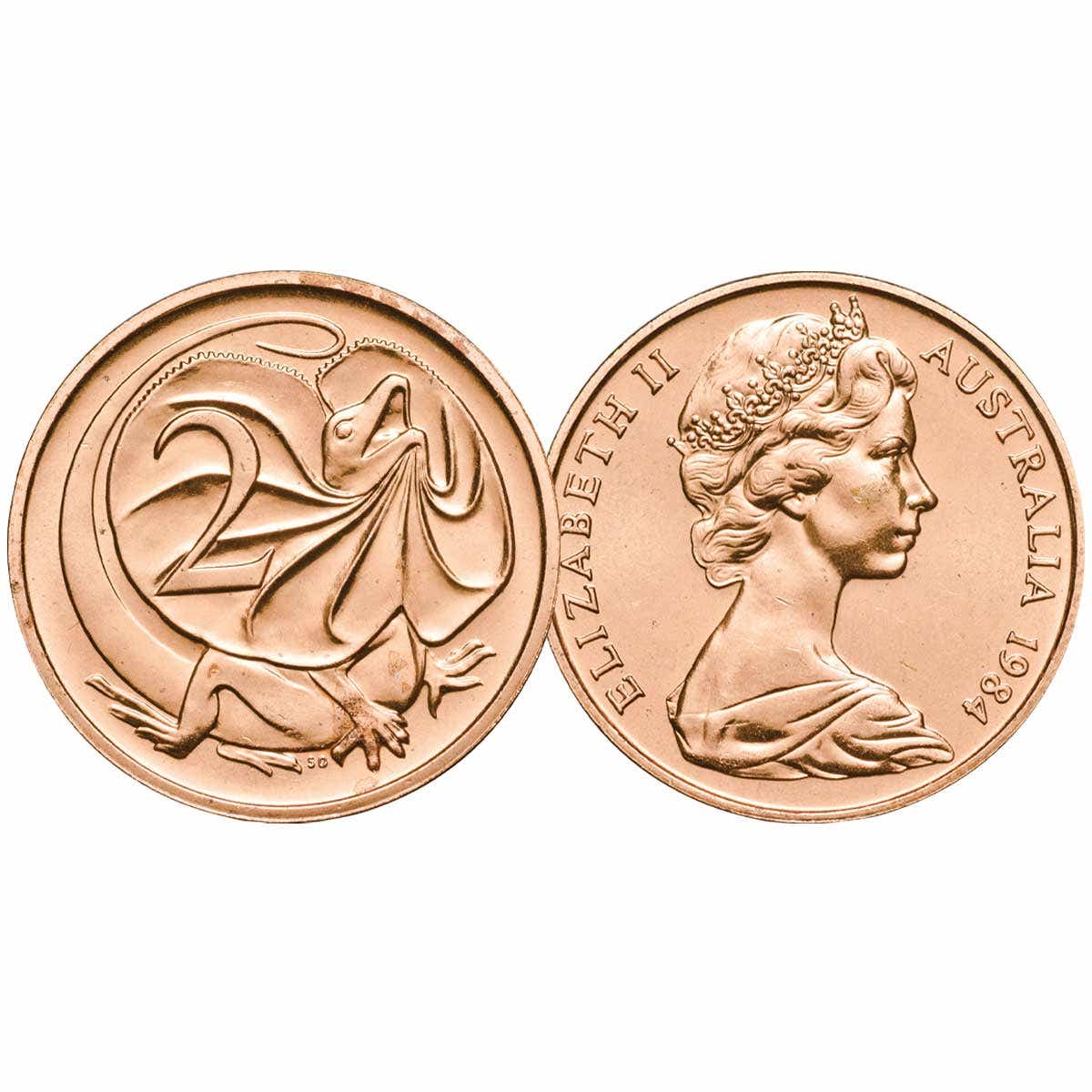 Australia 1984 & 1985 1c & 2c Bronze Uncirculated 4-Coin Set - Image 3