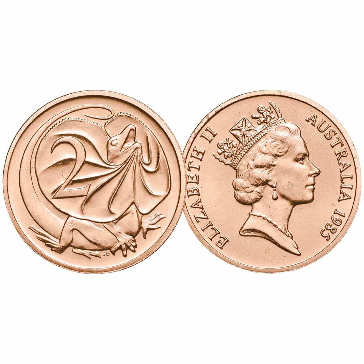 Australia 1984 & 1985 1c & 2c Bronze Uncirculated 4-Coin Set - Image 5