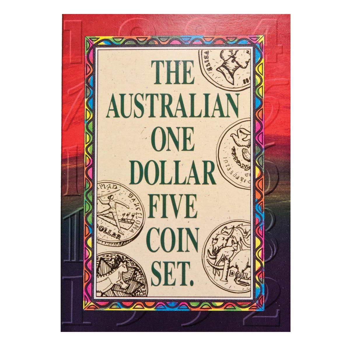 Australia First $1 Types 1984-92 $1 Aluminium-Bronze Uncirculated 5-Coin Set - Image 2