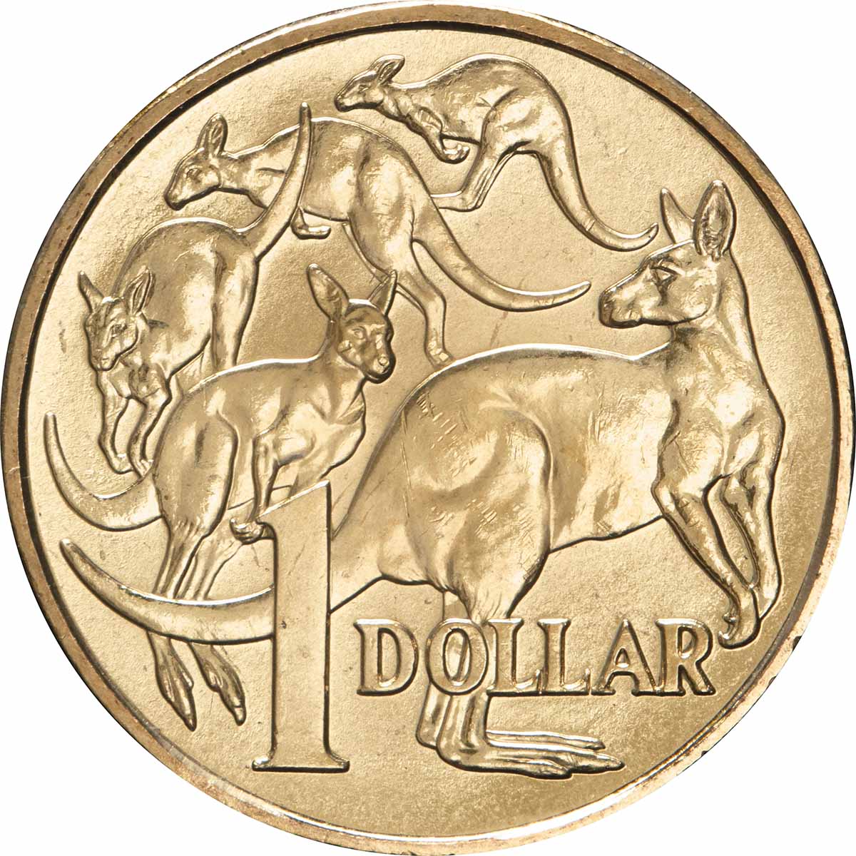 Australia 1984 First Elizabeth II $1 & 2023 First Charles III $1 Aluminium-Bronze Uncirculated Coin Pair - Image 4