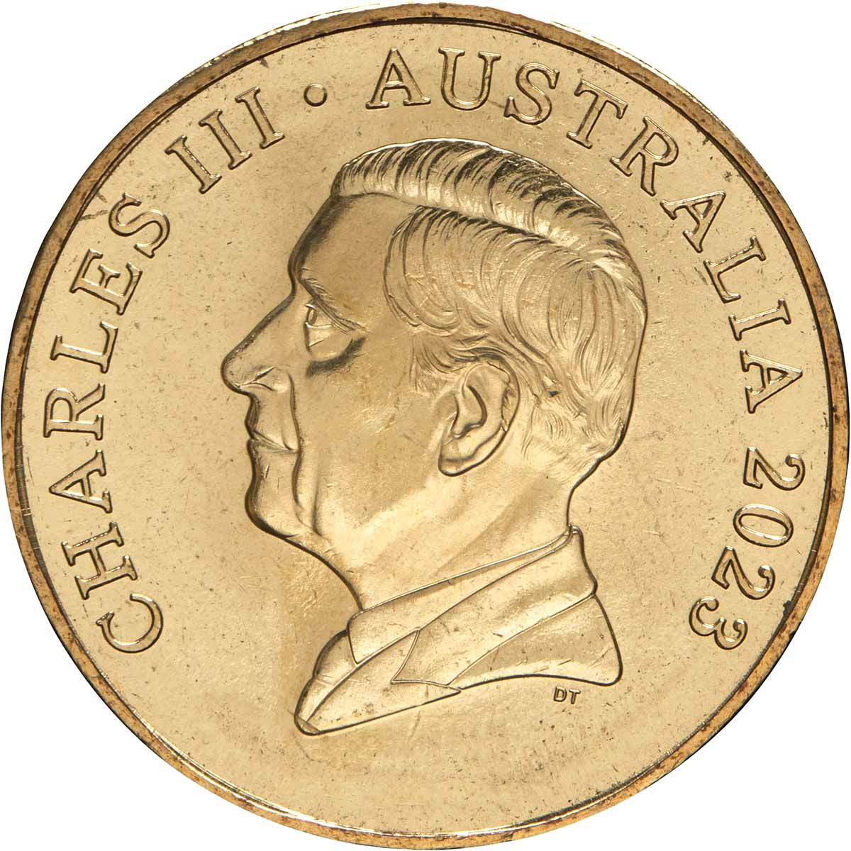 Australia 1984 First Elizabeth II $1 & 2023 First Charles III $1 Aluminium-Bronze Uncirculated Coin Pair - Image 5
