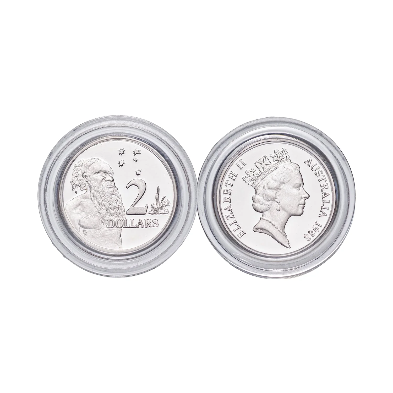 Australia Indigenous Elder 1988 $2 Silver Proof Coin - Image 2