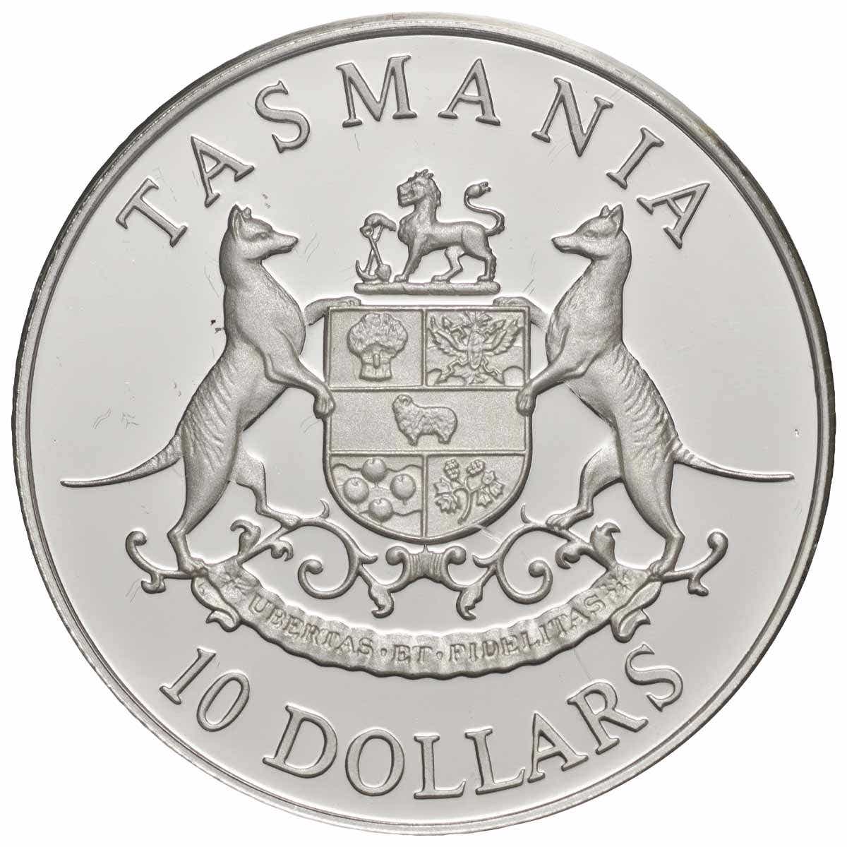 Australia Tasmania 1991 $10 Silver Proof Coin - Image 2