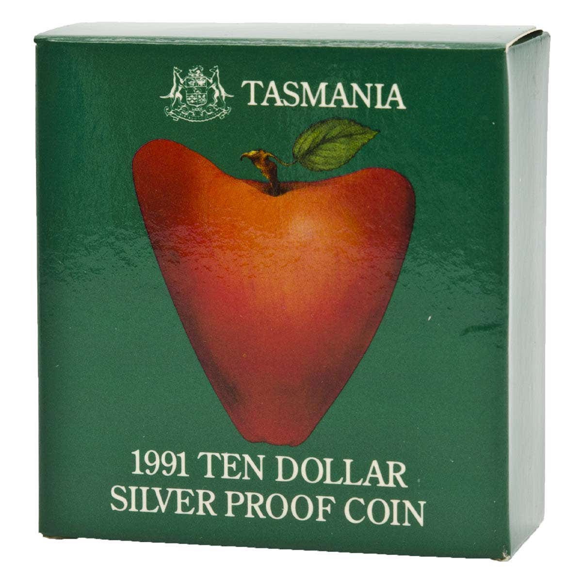 Australia Tasmania 1991 $10 Silver Proof Coin - Image 4