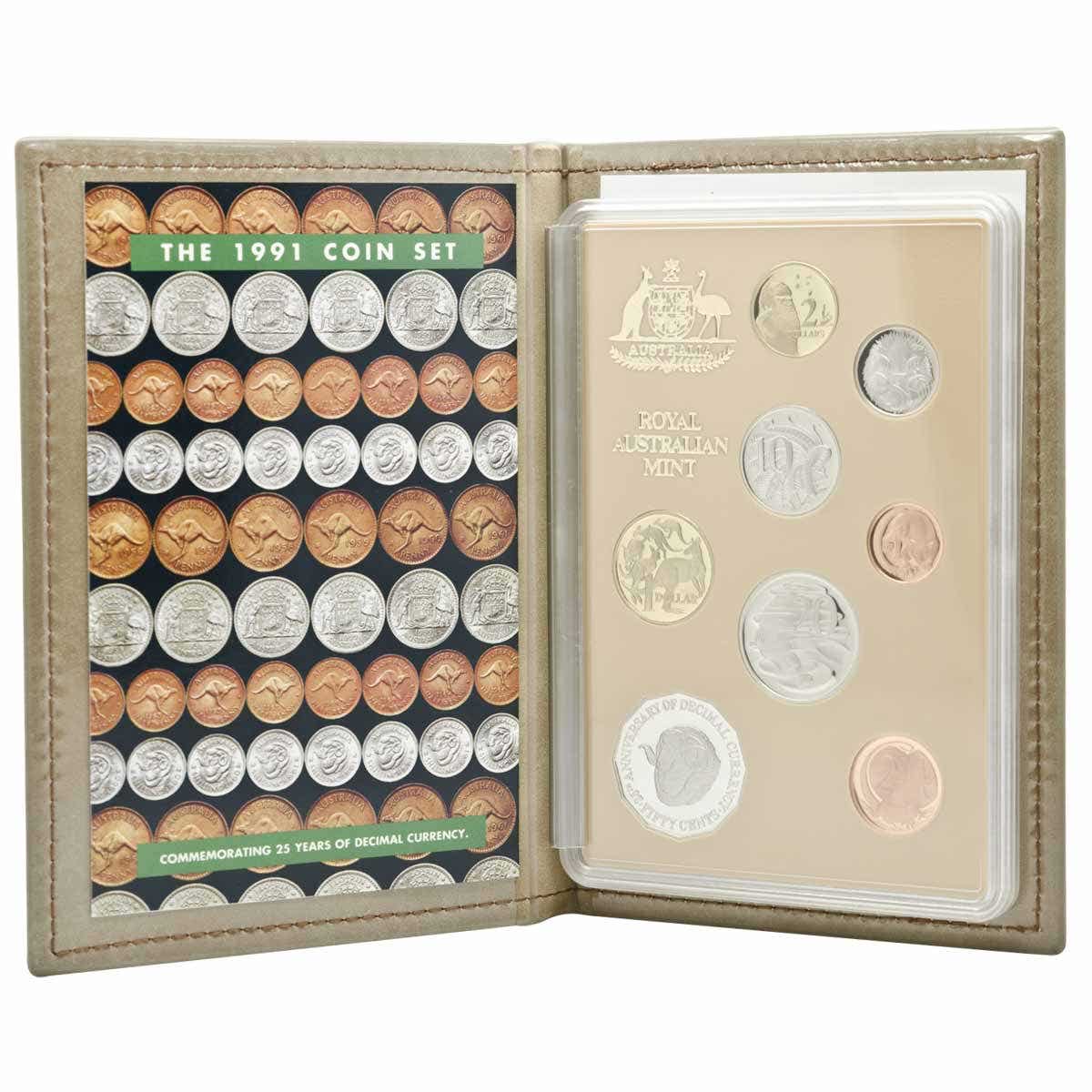 Australia Decimal Currency 25th Anniversary 1991 8-Coin Proof Set - Image 2