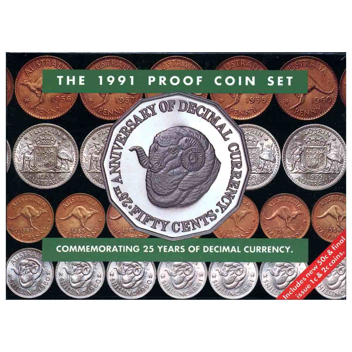Australia Decimal Currency 25th Anniversary 1991 8-Coin Proof Set - Image 5