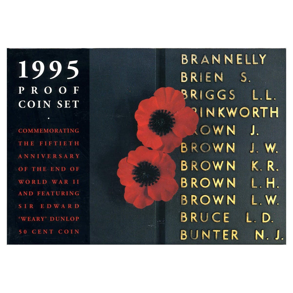 Australia End of WWII 50th Anniversary 1995 6-Coin Proof Set - Image 3