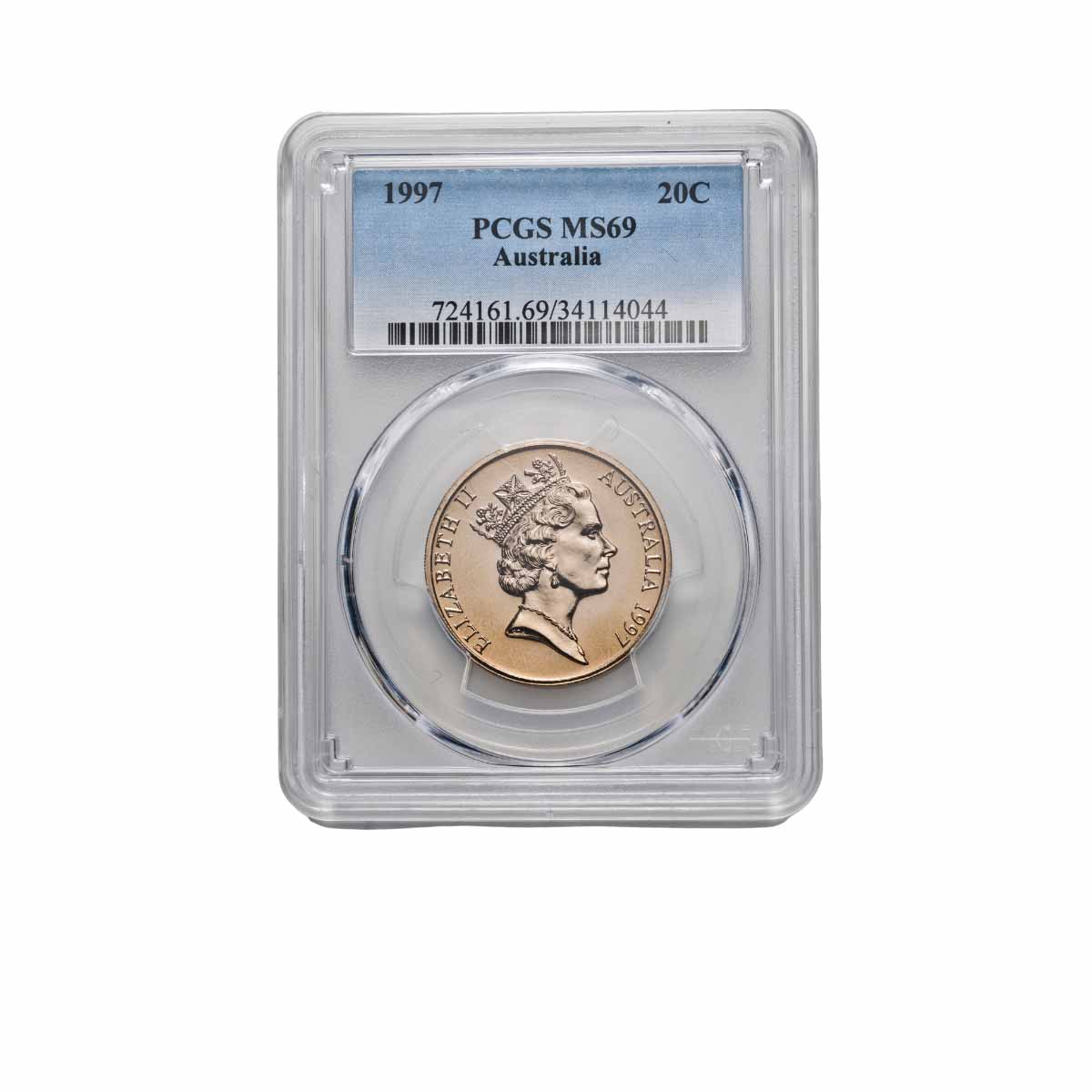 1997 20c PCGS MS69 (Gem Uncirculated)