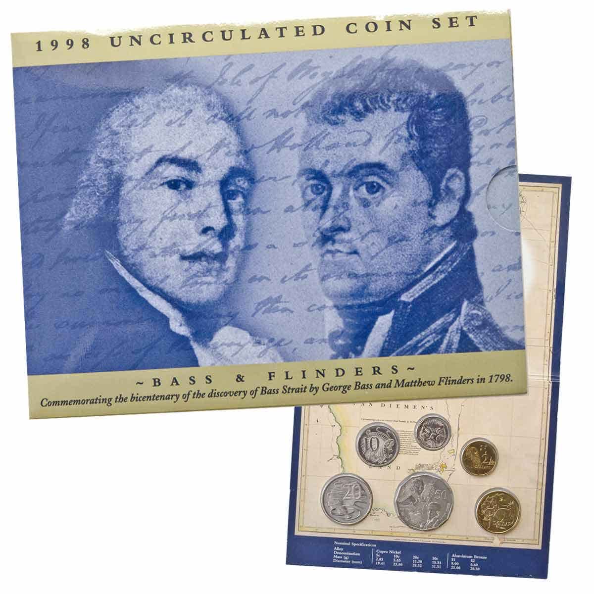 Australia Bass & Flinders 1998 6-Coin Mint Set