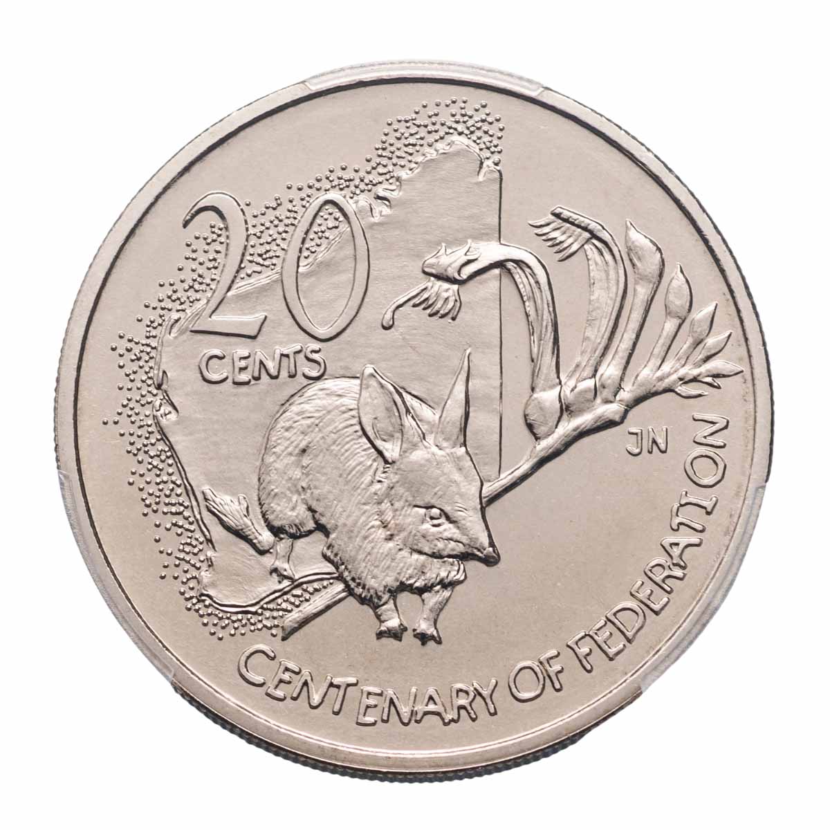 2001 20c Federation Western Australia PCGS MS68 (Gem Uncirculated) - Image 2
