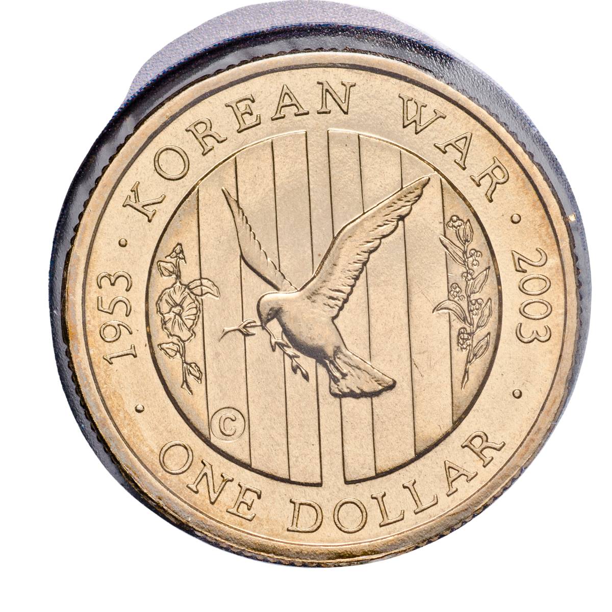 Australia Korean War 50th Anniversary 2003 $1 C Mintmark Uncirculated Coin