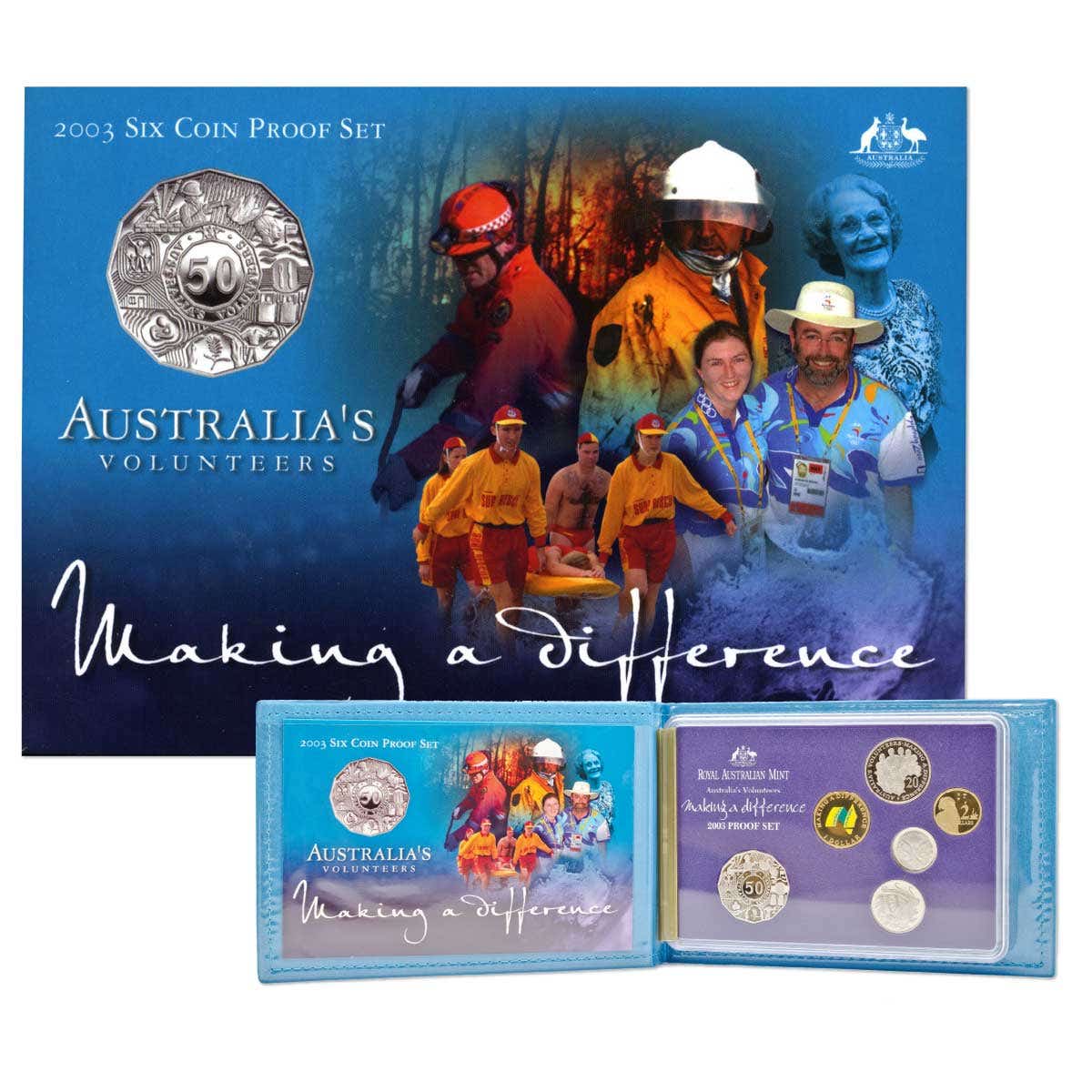 Australia Volunteers 2003 6-Coin Proof Set - Image 3