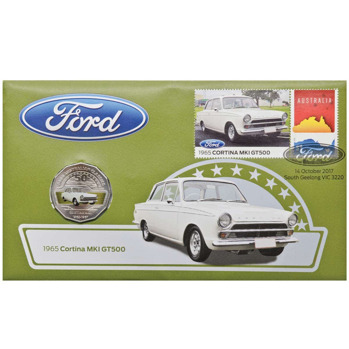 2017-18 50c Ford Stamp & Coin Cover Set of Nine - Image 2