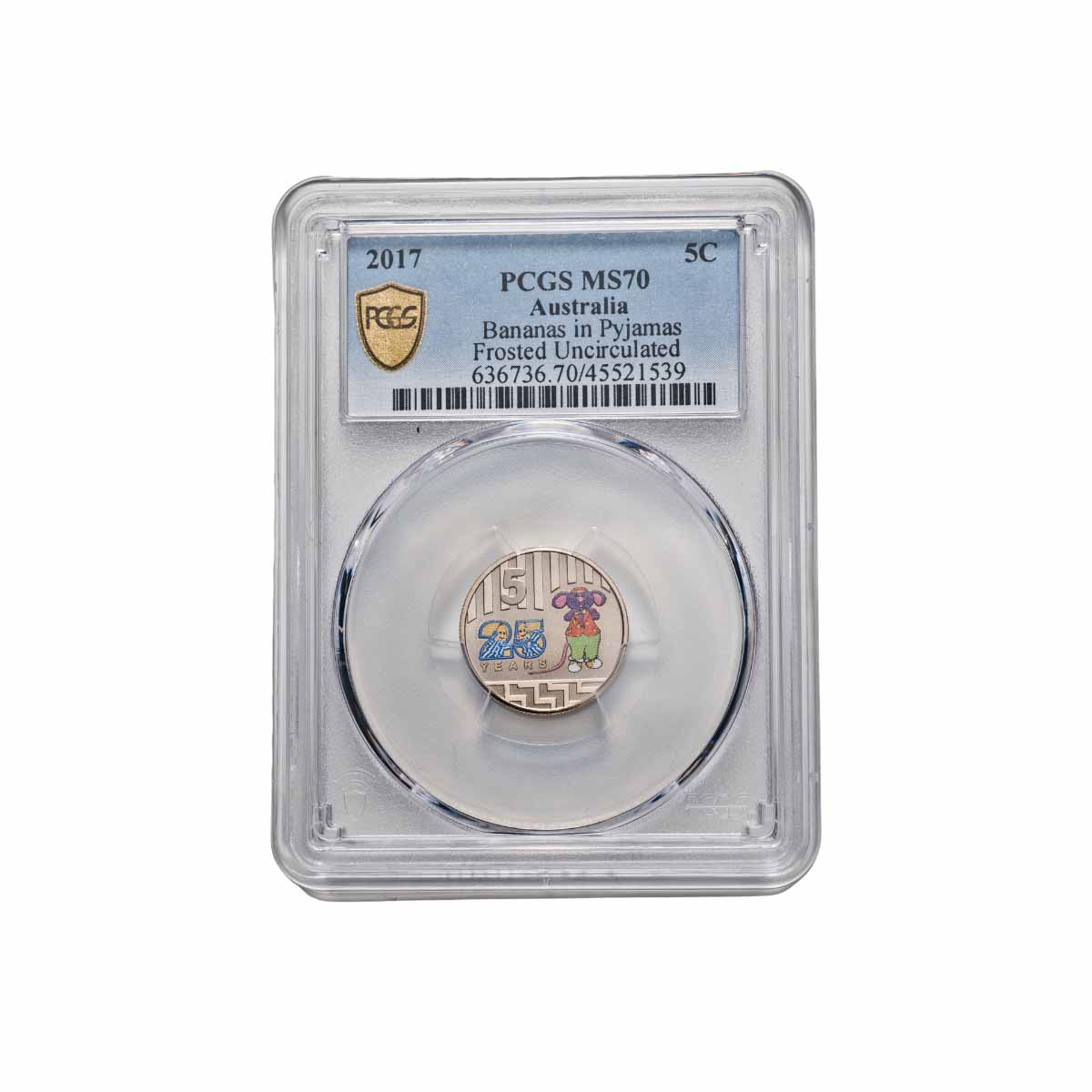 Australia Bananas in Pyjamas 2017 5c & 20c Cupro-Nickel Coin Pair PCGS MS70 (FDC) - Image 2