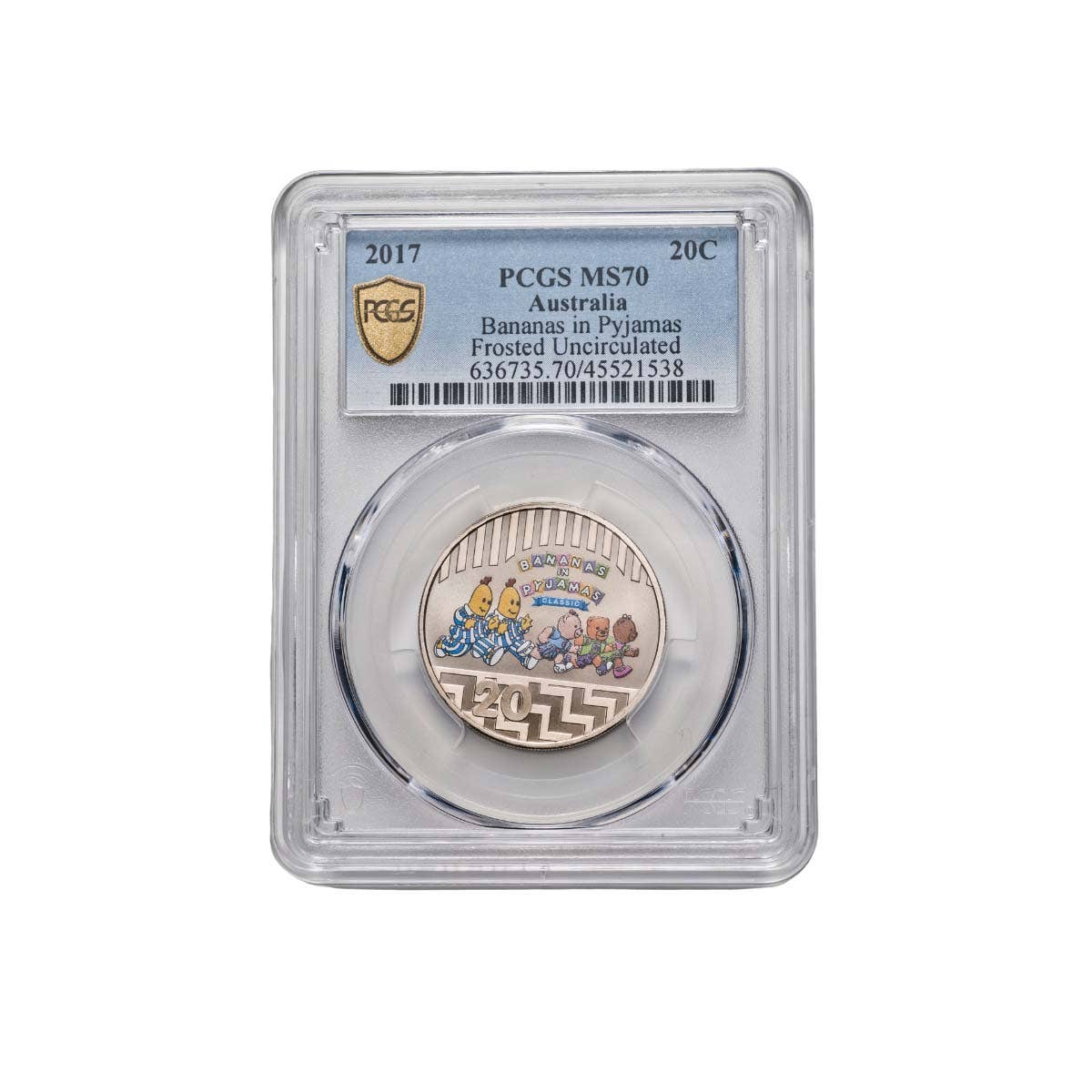 Australia Bananas in Pyjamas 2017 5c & 20c Cupro-Nickel Coin Pair PCGS MS70 (FDC) - Image 5