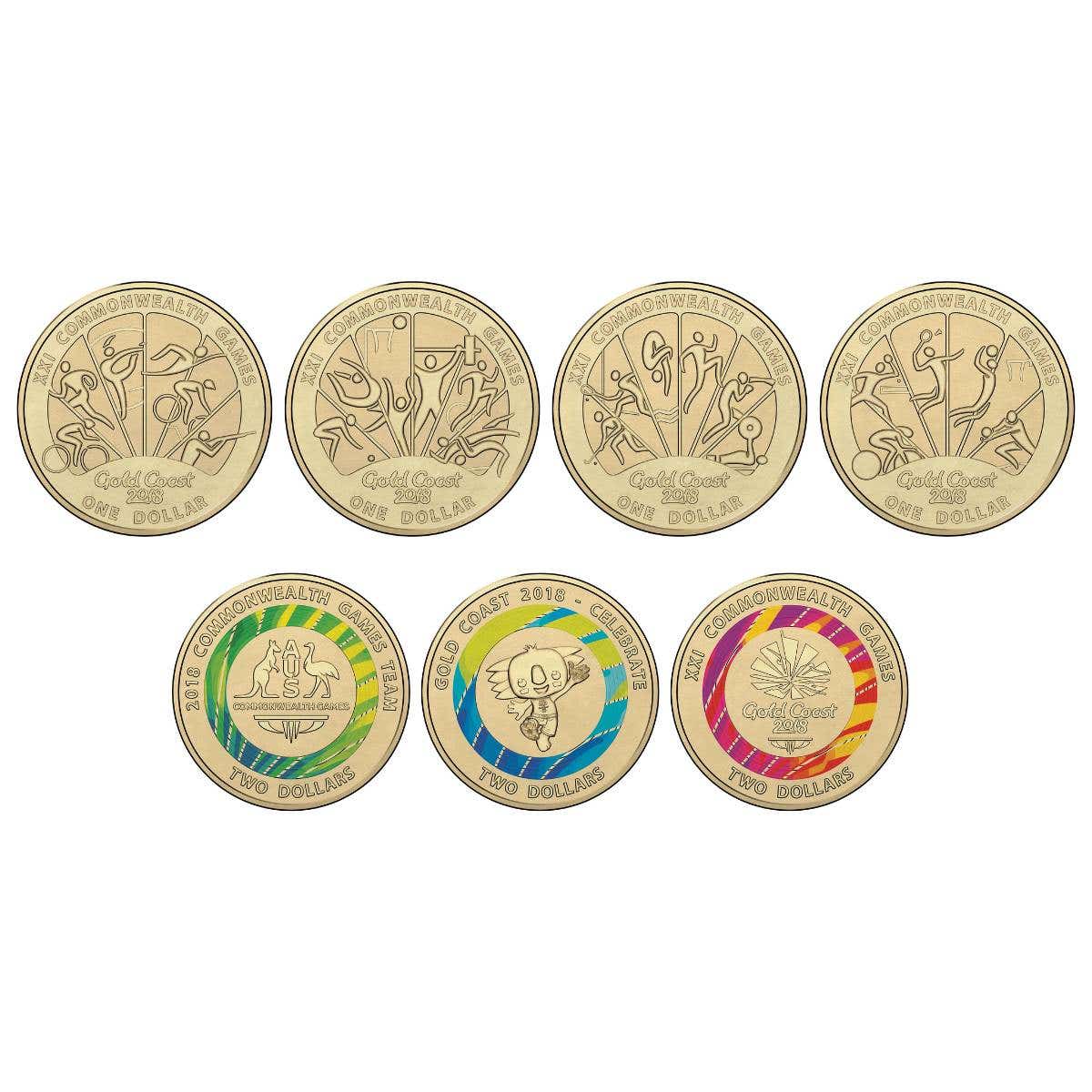 Australia 2018 Commonwealth Games 7-Coin Uncirculated Set - Image 2