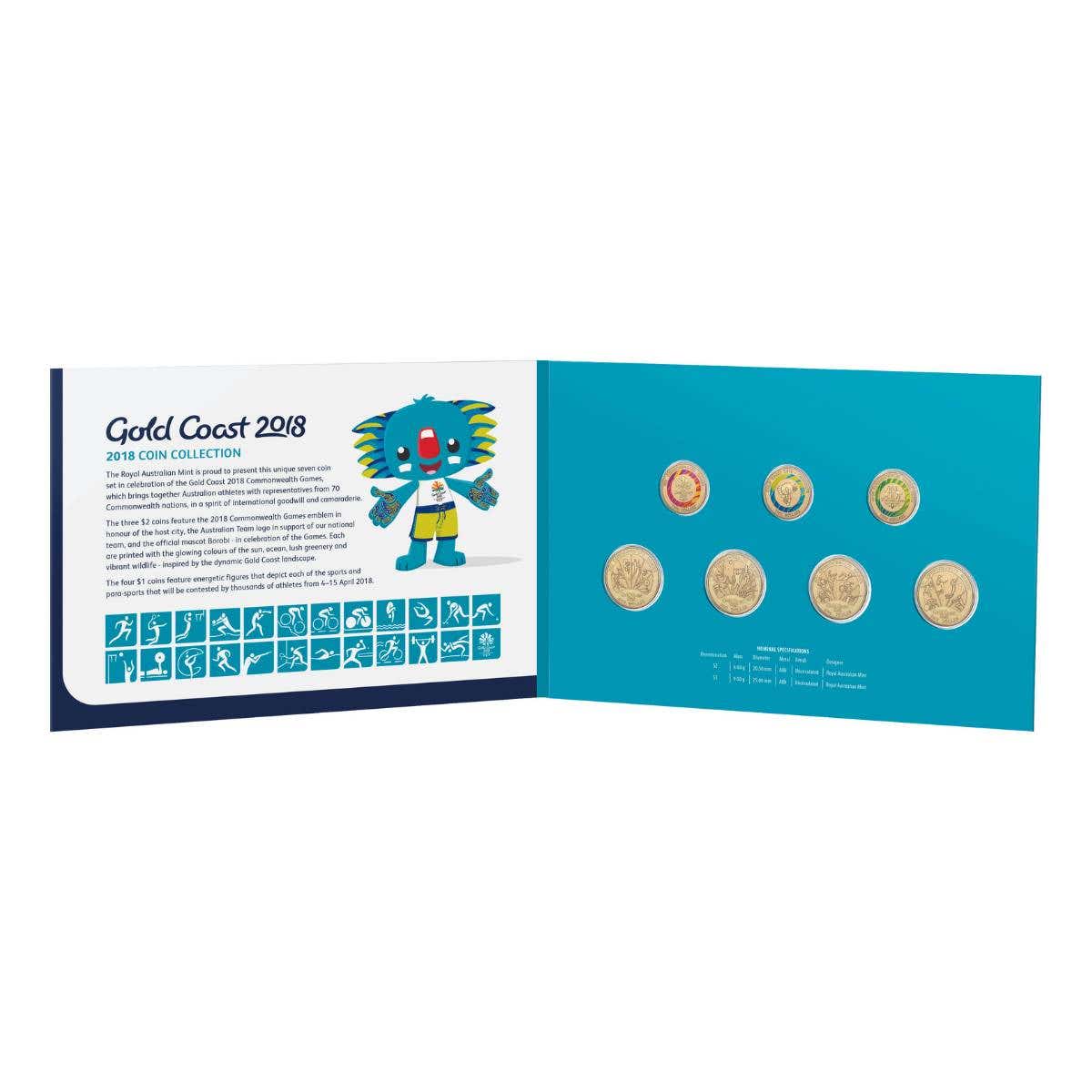 Australia 2018 Commonwealth Games 7-Coin Uncirculated Set - Image 4