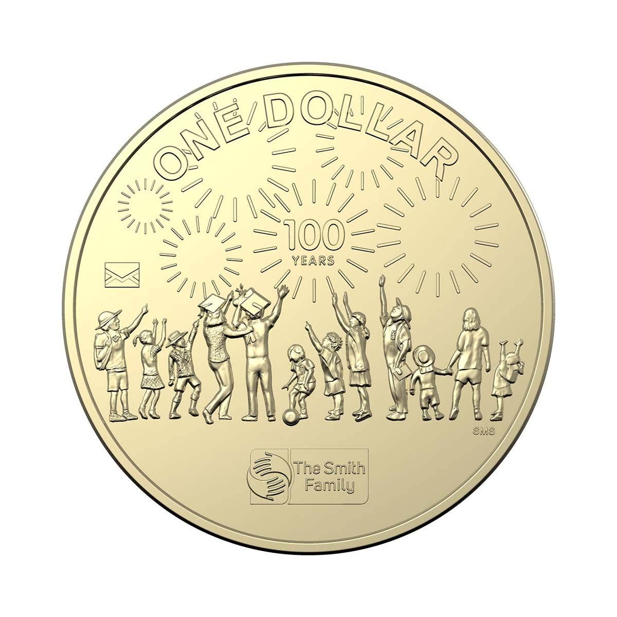 2022 $1 Centenary of the Smith Family Stamp and Coin Cover - Image 3