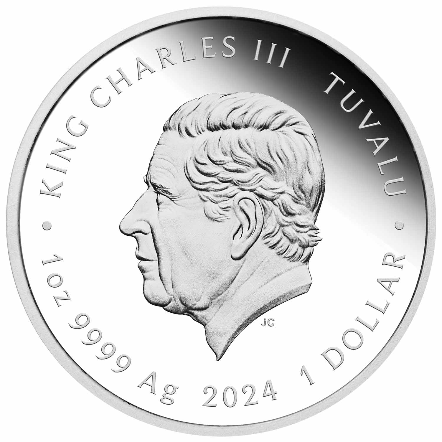 SpongeBob Squarepants 25th Anniversary 2024 $1 Colour 1oz Silver Proof Coin - Image 2