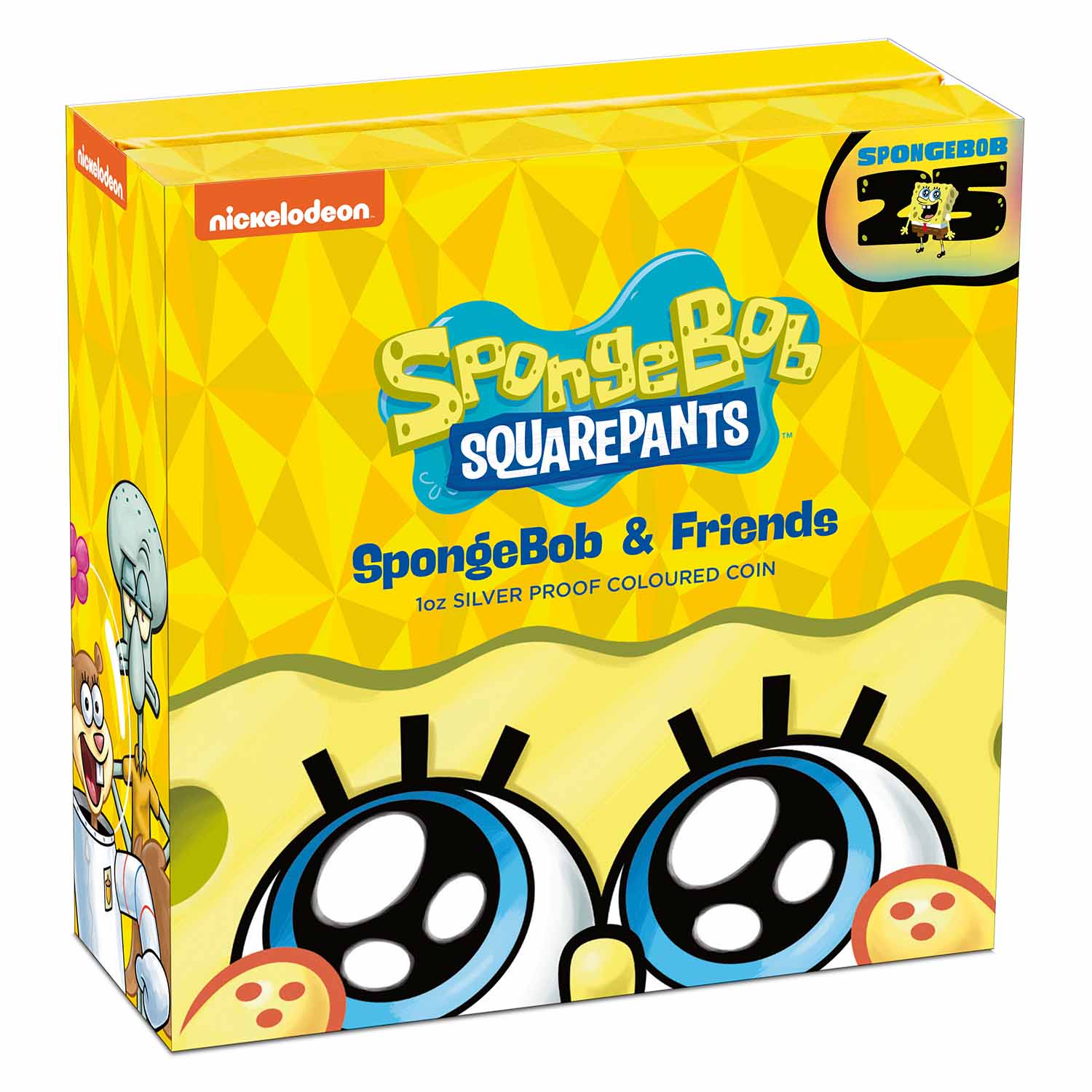 SpongeBob Squarepants 25th Anniversary 2024 $1 Colour 1oz Silver Proof Coin - Image 4