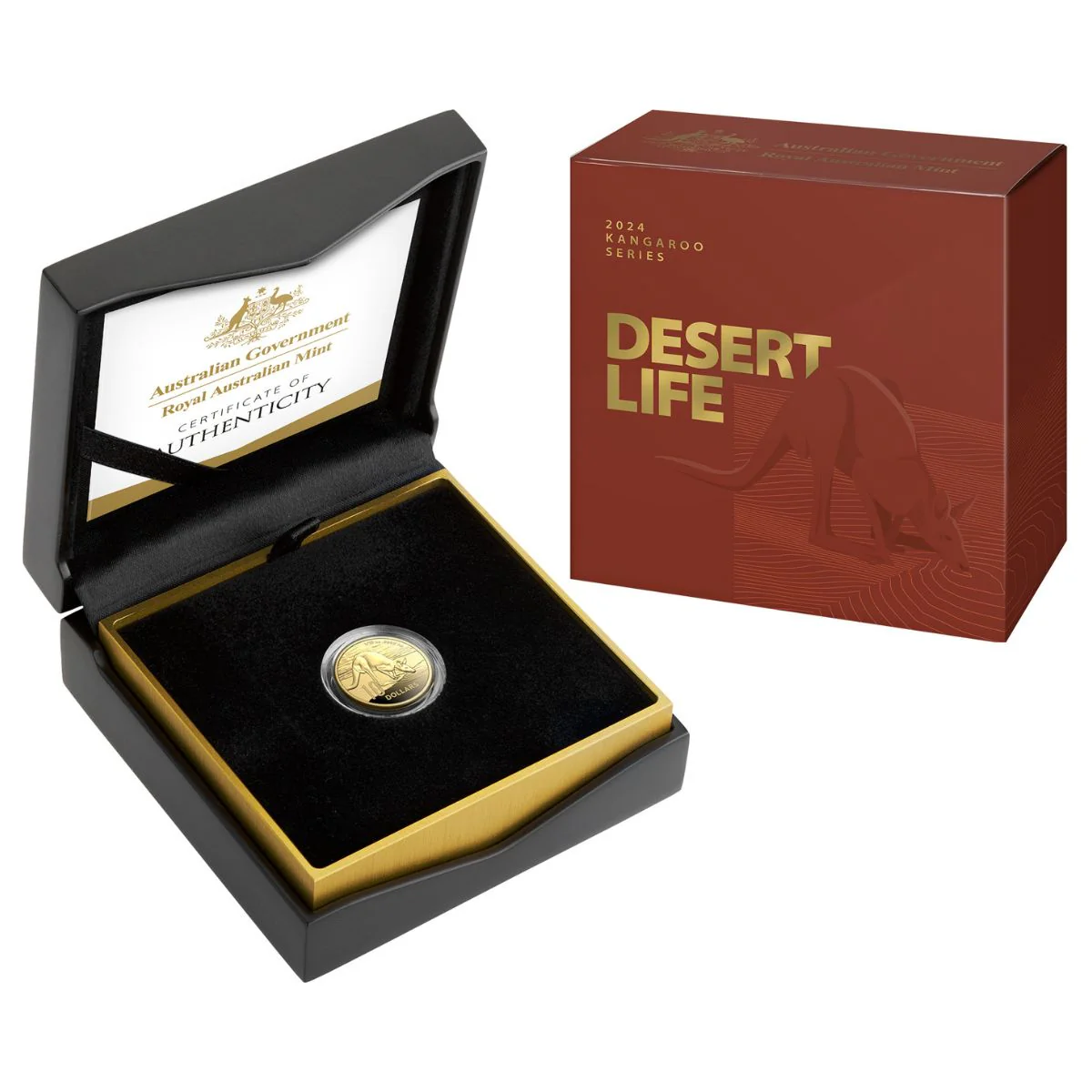 Australia Kangaroo 2024 $10 1/10oz Gold Proof Coin - Image 3