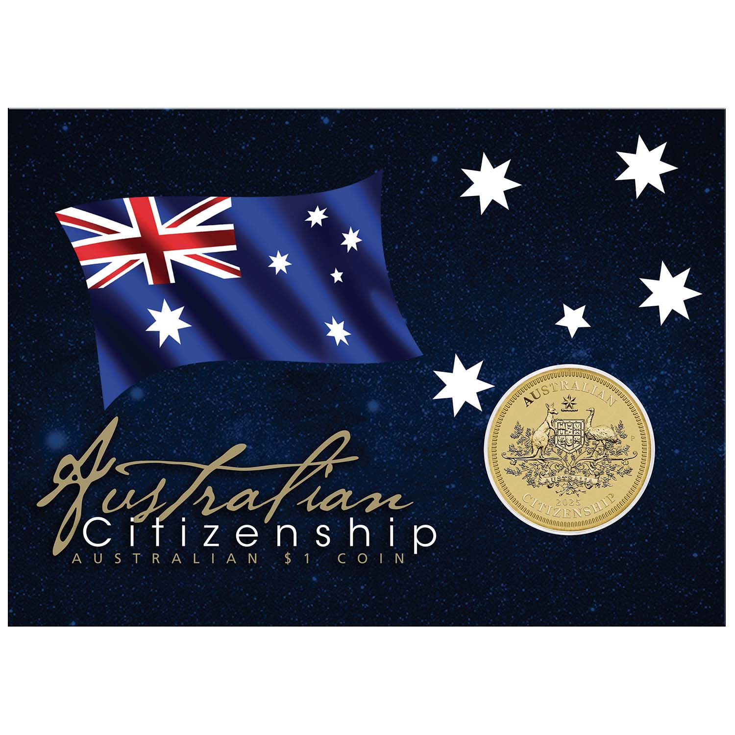 Australian Citizenship 2025 $1 Brilliant Uncirculated Coin