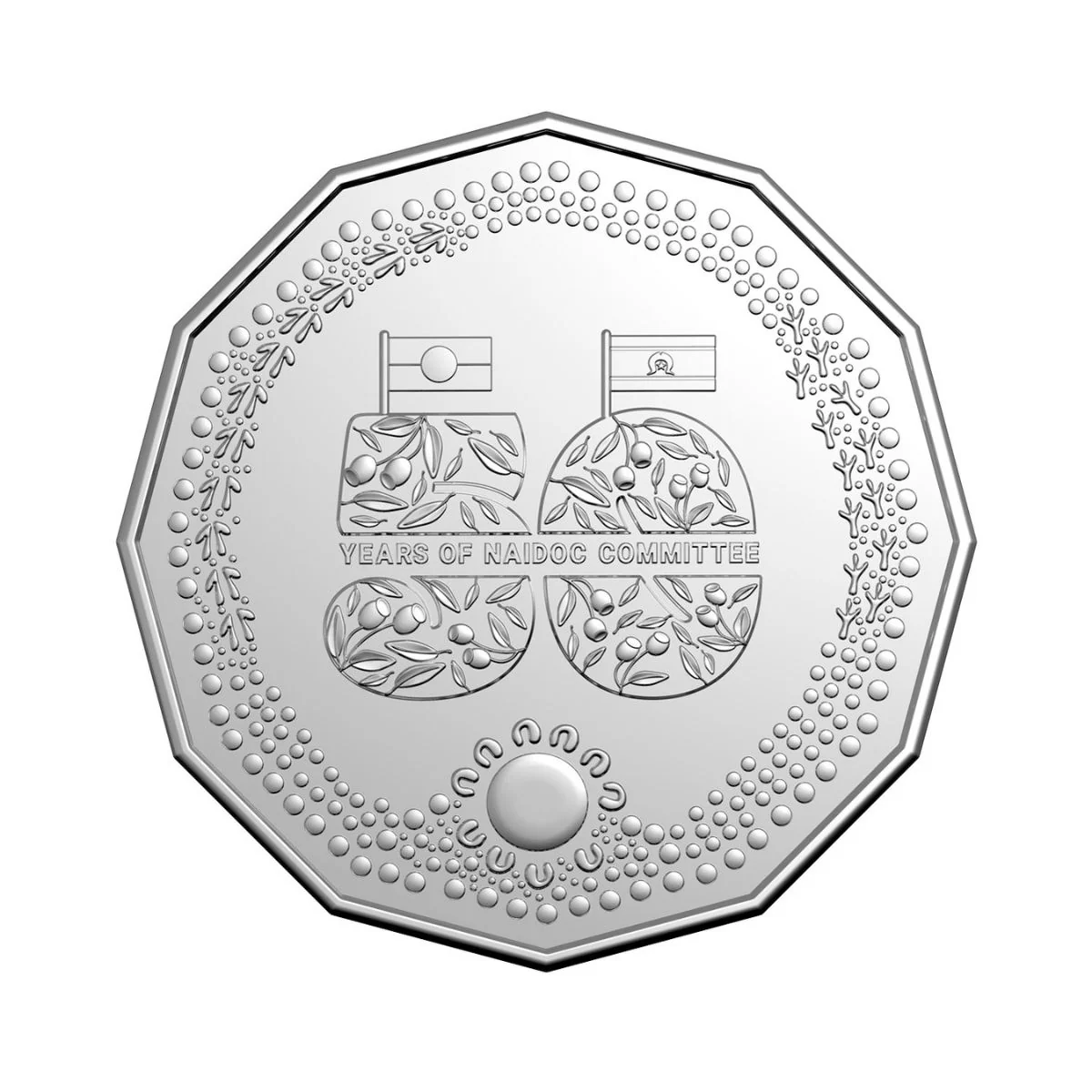 30 years of Postal And Numismatic Covers 50c Stamp & Coin Cover - Image 2
