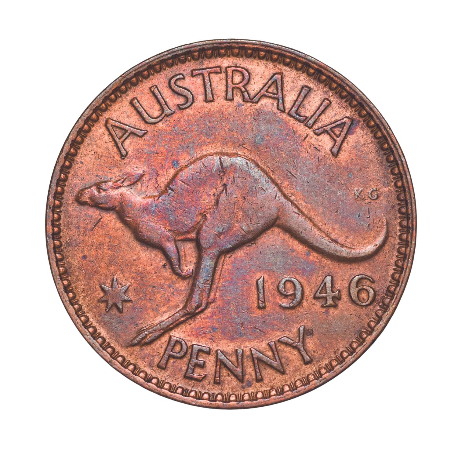 Australia George V 1930 Penny Very Fine with FREE 1911-64 Penny Good-Uncirculated 74-Coin Collection - Image 6