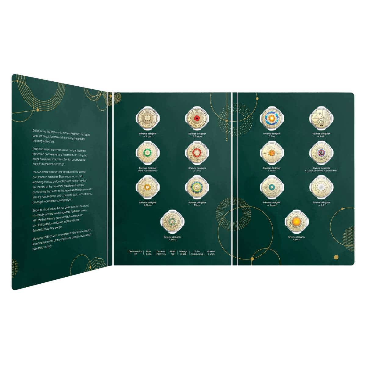 35th Anniversary of the $2 Coin 2023 $2 14-Coin Uncirculated Collection - Image 2