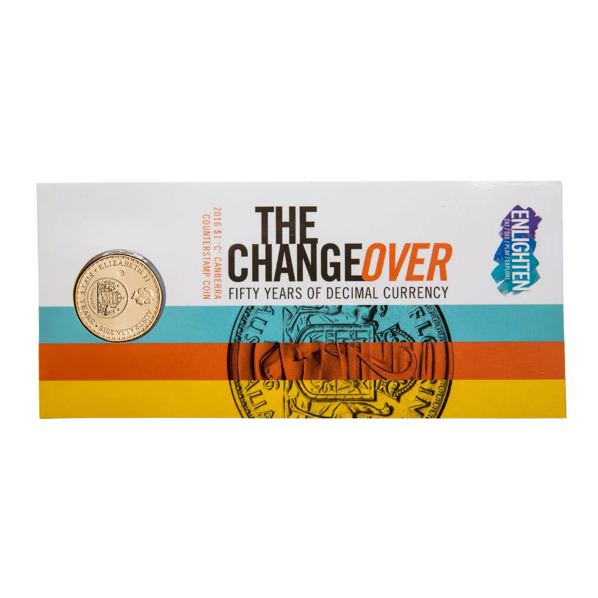 Australia 50th Anniversary Decimal Changeover 2016 $1 C Counterstamp Aluminium-Bronze Uncirculated Coin - Image 3