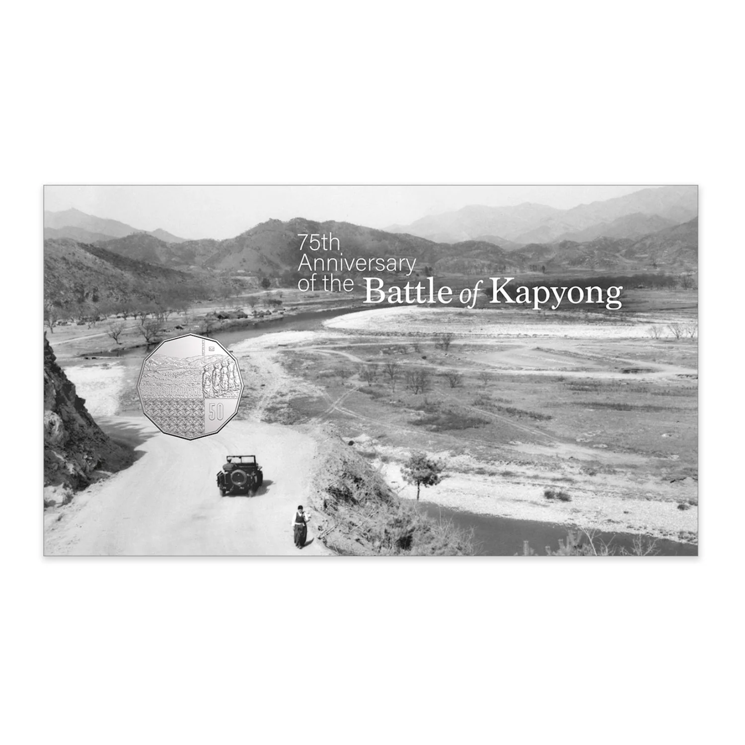 Australia Battle of Kapyong 75th Anniversary 2026 50c Stamp & Coin Cover - Image 2