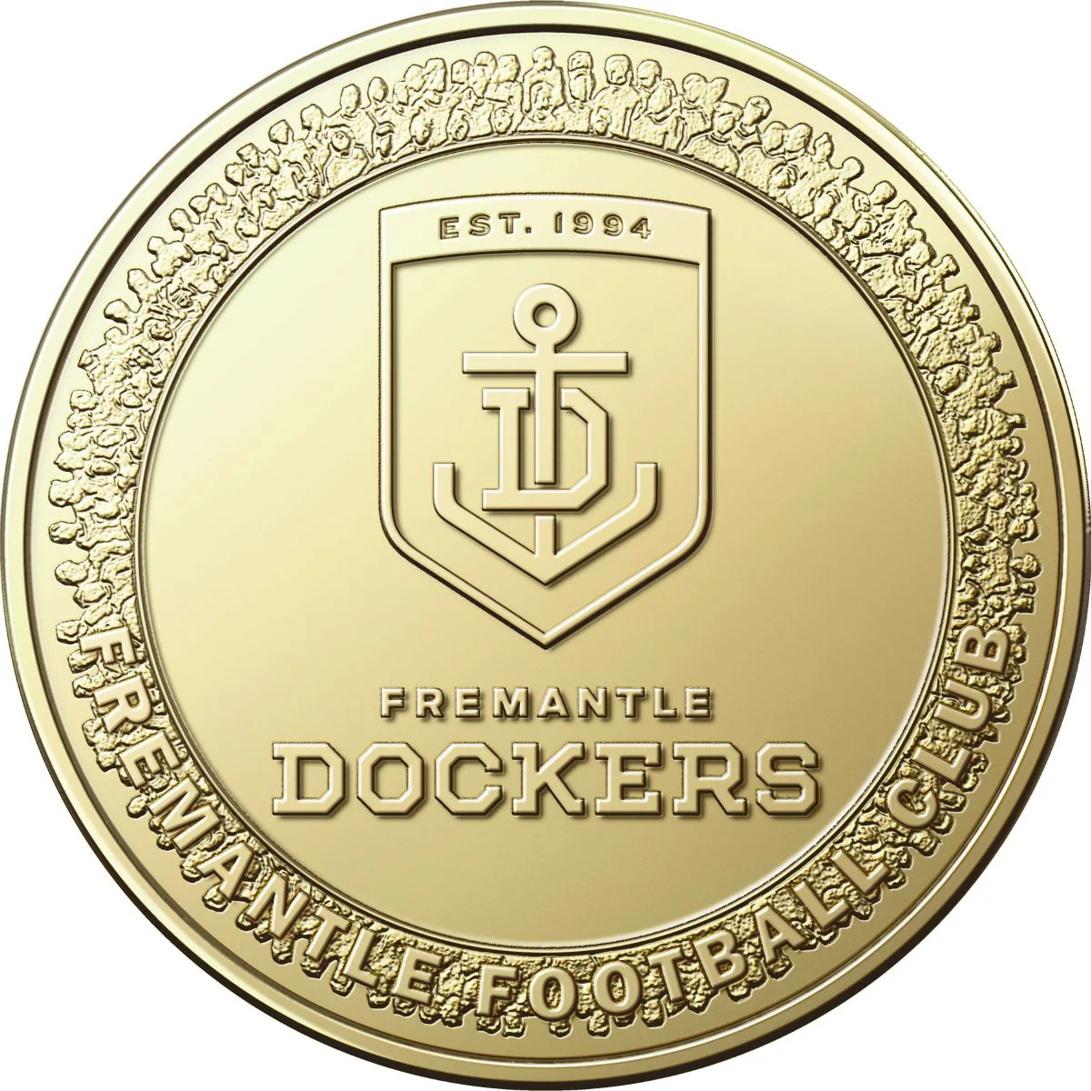 AFL Fremantle Dockers 2023 $1 Aluminium-Bronze Uncirculated Coin - Image 2