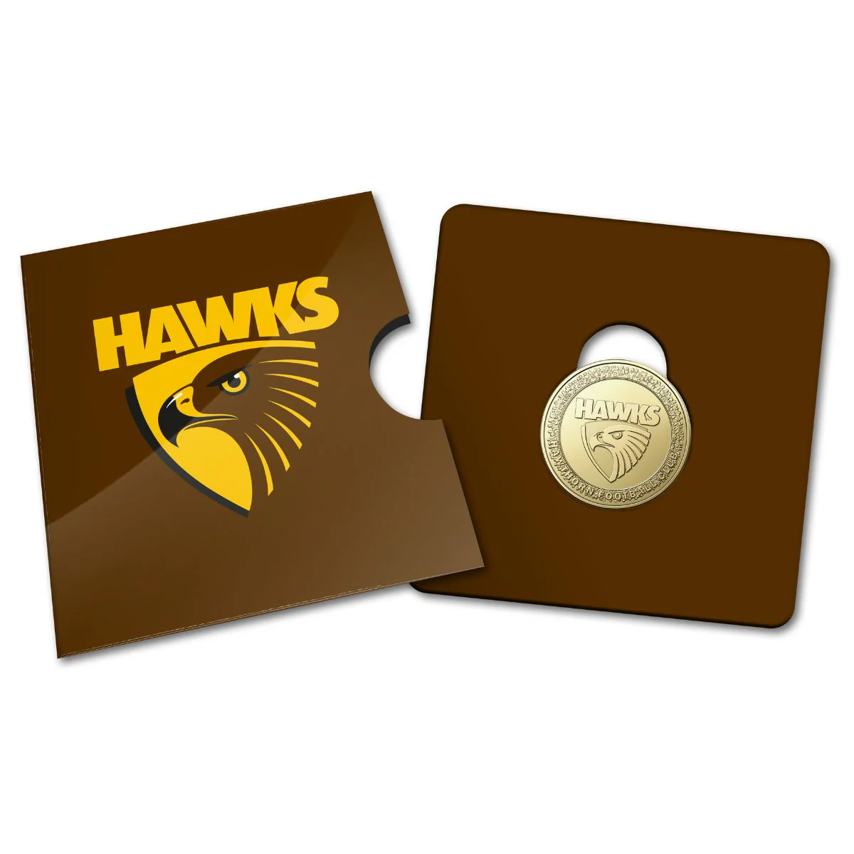 AFL Hawthorn Hawks 2023 $1 Aluminium-Bronze Uncirculated Coin